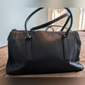 Coach Black Leather Tote